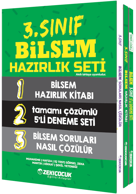 Zeki Çocuk 3. Sınıf Bilsem Hazırlık Seti 3 Kitap