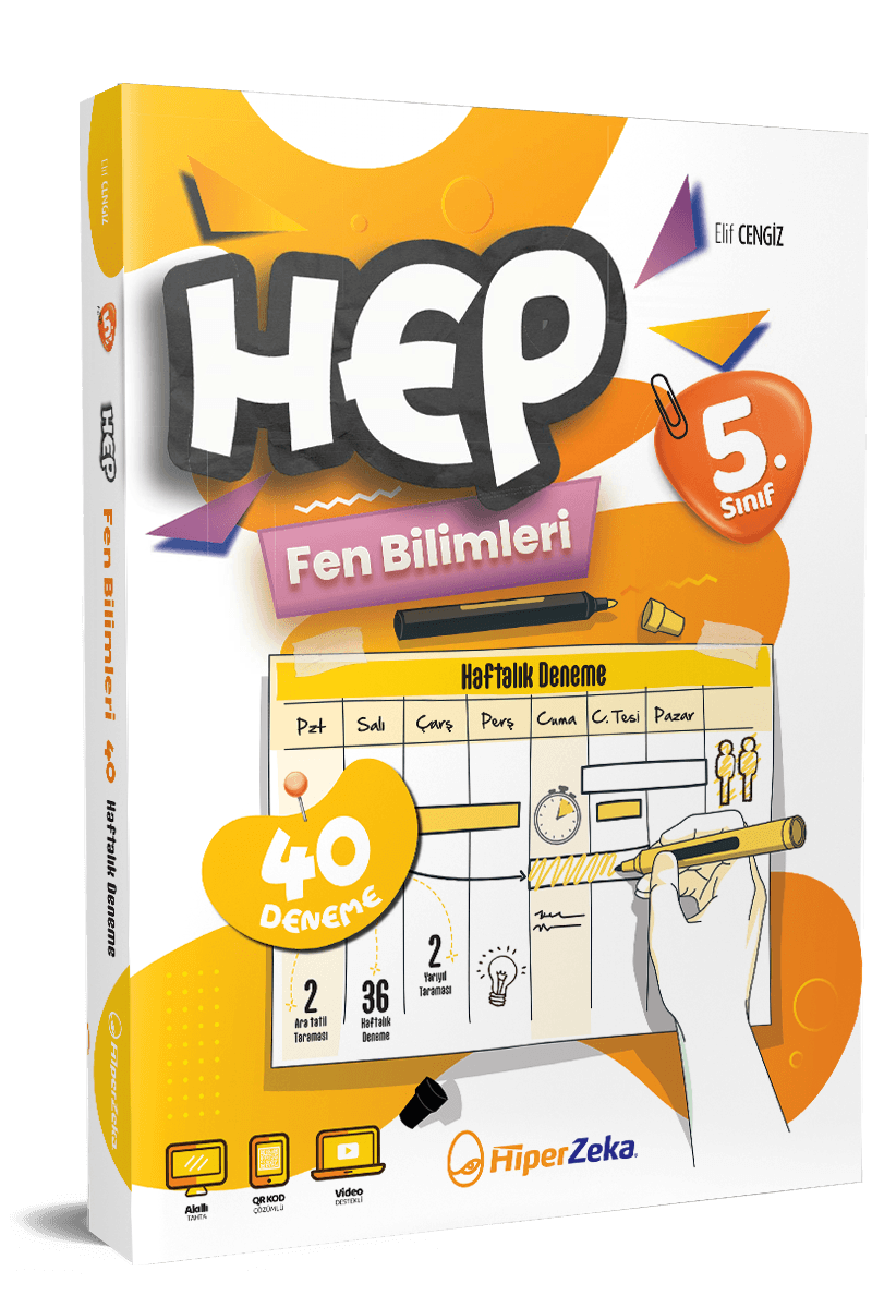 5. Sınıf HEP Fen Bilimleri Haftalık Deneme Föyleri