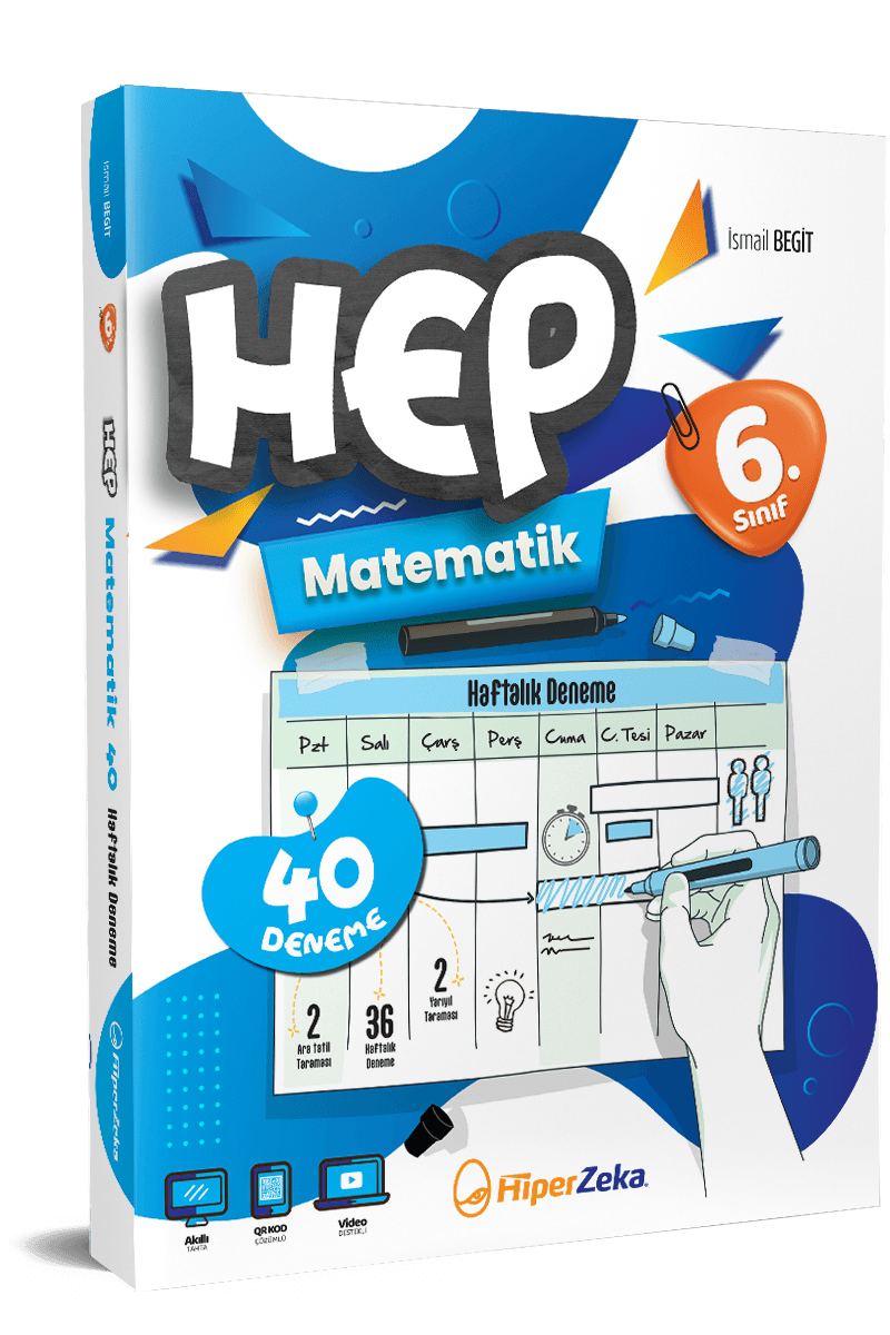 6. Sınıf HEP Matematik Haftalık Deneme Föyleri