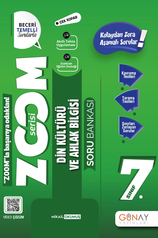 7. Sınıf Zoom Serisi Din Kültürü Soru Bankası