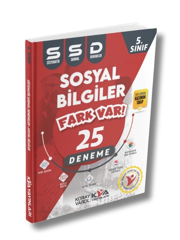 5. Sınıf Koray Varol Sosyal Bilgiler 25 Sistematik Sarmal Deneme (Ssd) KVA Koray Varol