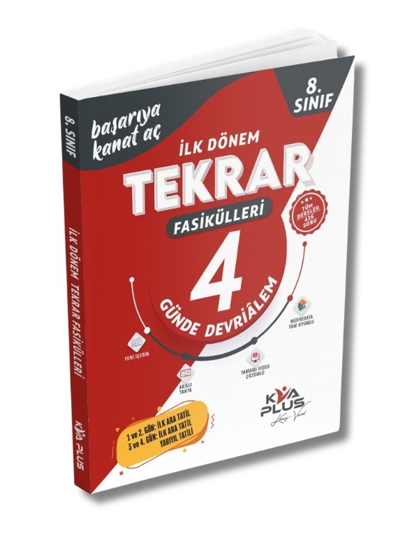 8. Sınıf Koray Varol İlk Dönem Tekrar Fasikülleri (4 Günde Devrialem)