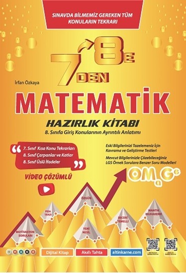 Omage 7 Den 8 E Lgs Matematik Hazırlık Kitabı Nartest Yayınları