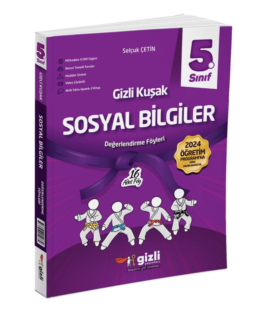 5. Sınıf Sosyal Bilgiler Gizli Kuşak Değerlendirme Föyleri