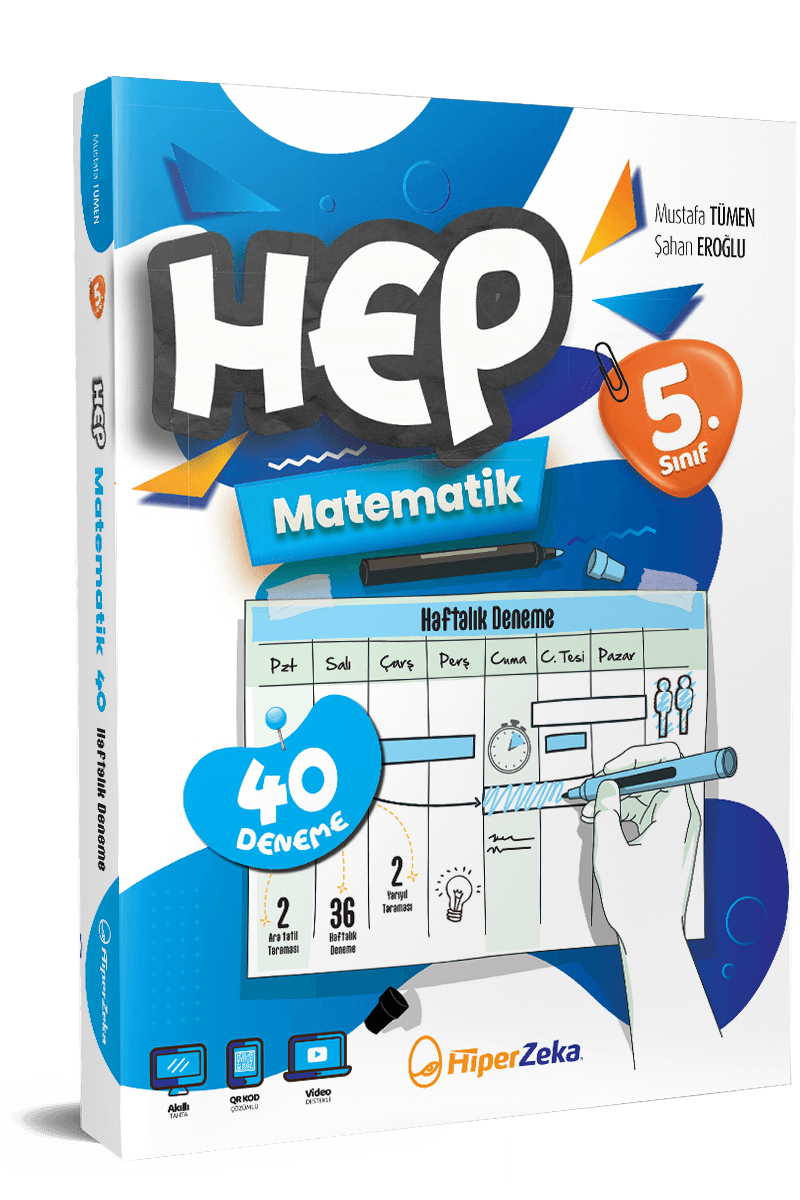 5. Sınıf HEP Matematik Haftalık Deneme Föyleri
