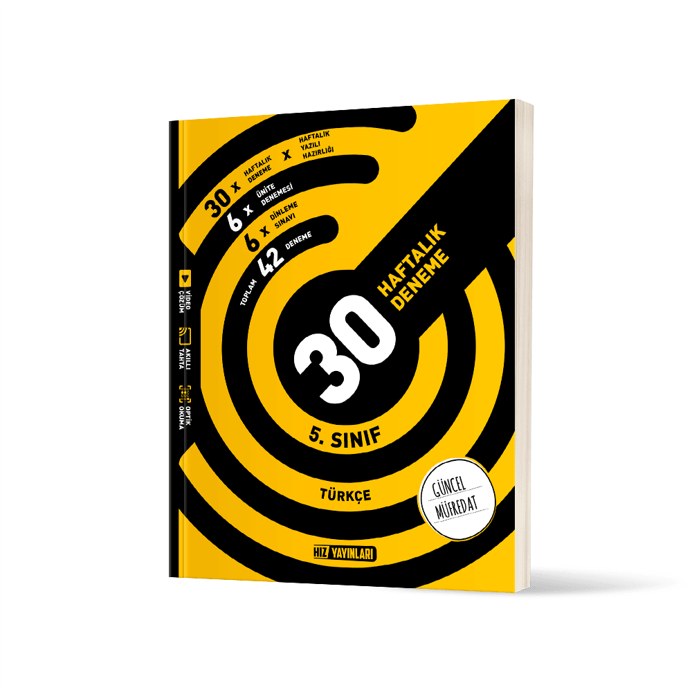 5. Sınıf Hız Türkçe 30 Haftalık Deneme Hız Yayınları