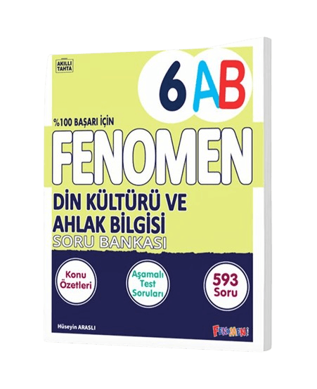 6. Sınıf Din Kültürü Ve Ahlak Bilgisi A-B Soru Bankası Fenomen Okul