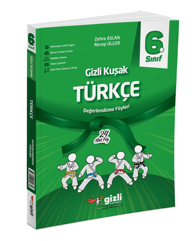 6. Sınıf Türkçe Gizli Kuşak Değerlendirme Föyleri