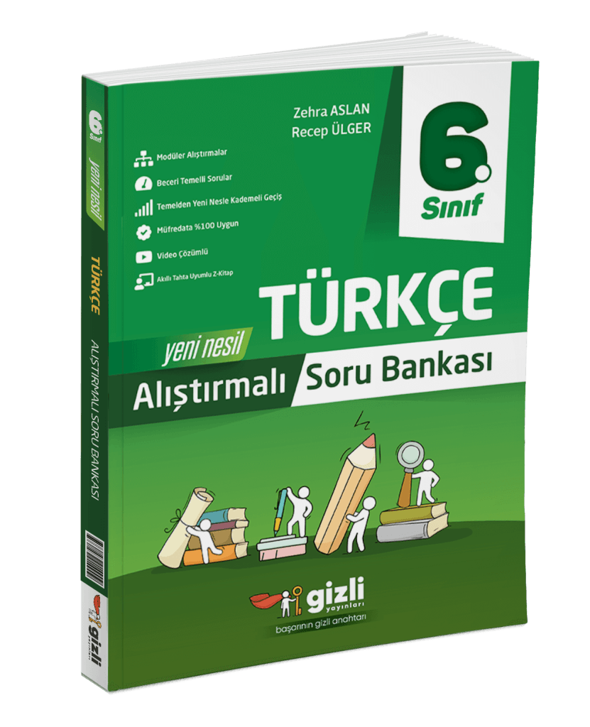 6. Sınıf Türkçe Alıştırmalı Soru Bankası