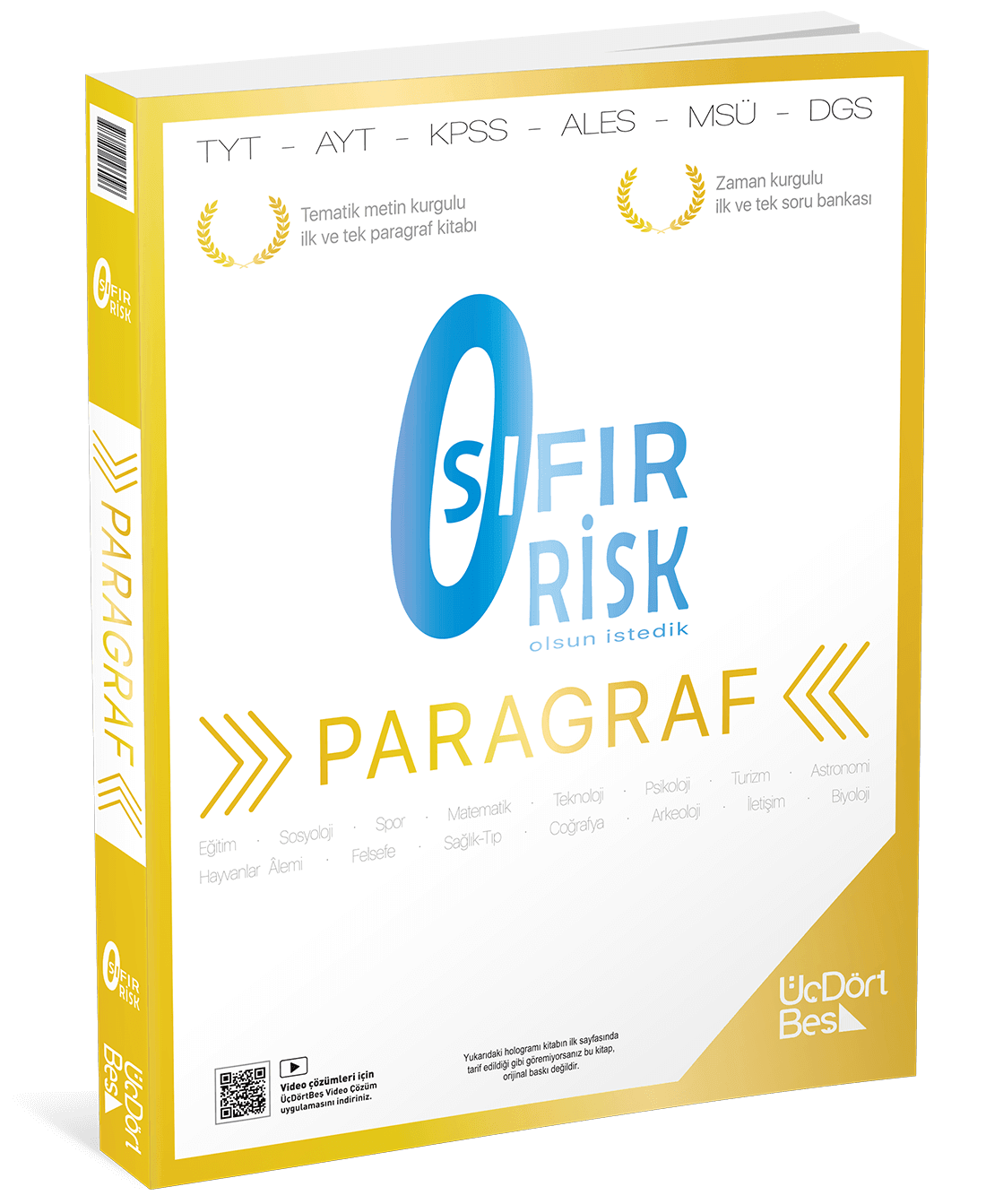 345 2026 Tyt Paragraf Sıfır Risk Soru Bankası Üç Dört Beş Yayınları