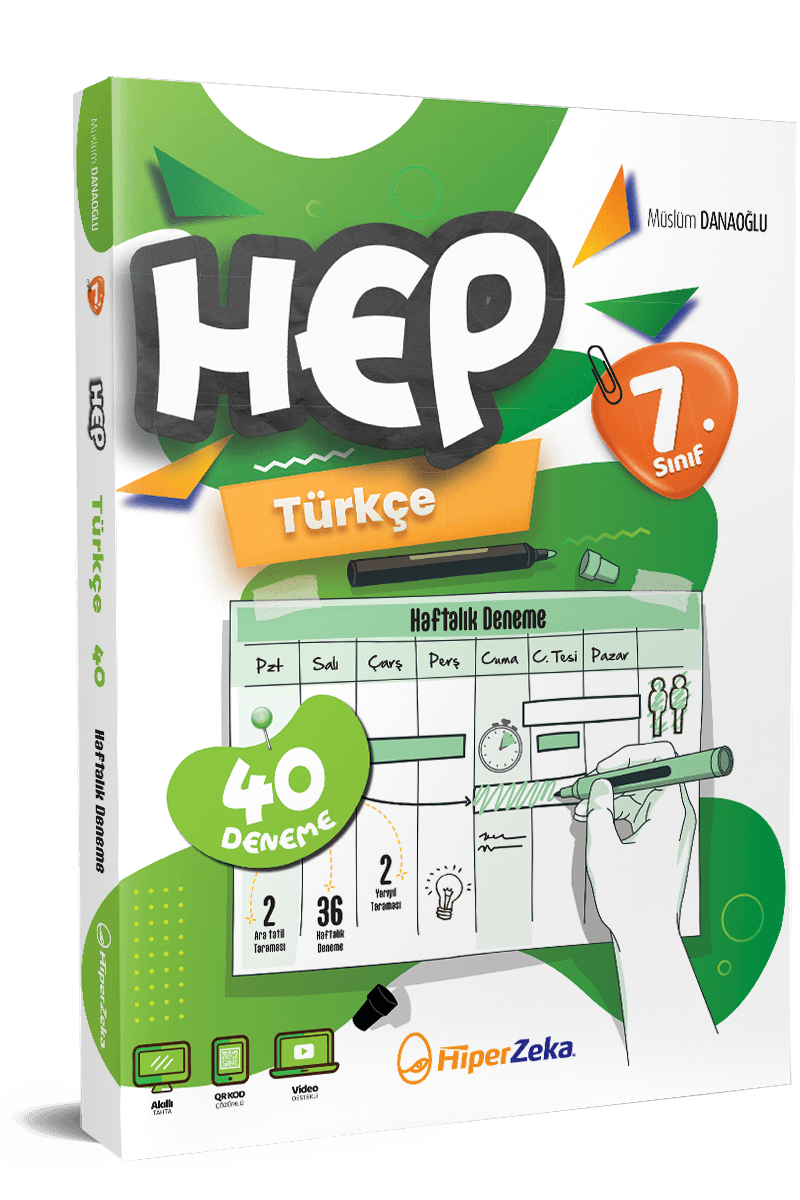 7. Sınıf HEP Türkçe Haftalık Deneme Föyleri