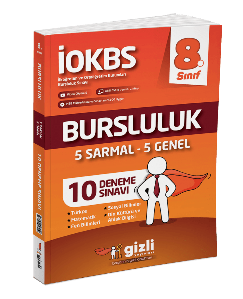 8. Sınıf İOKBS Bursluluk 10 Deneme Sınavı
