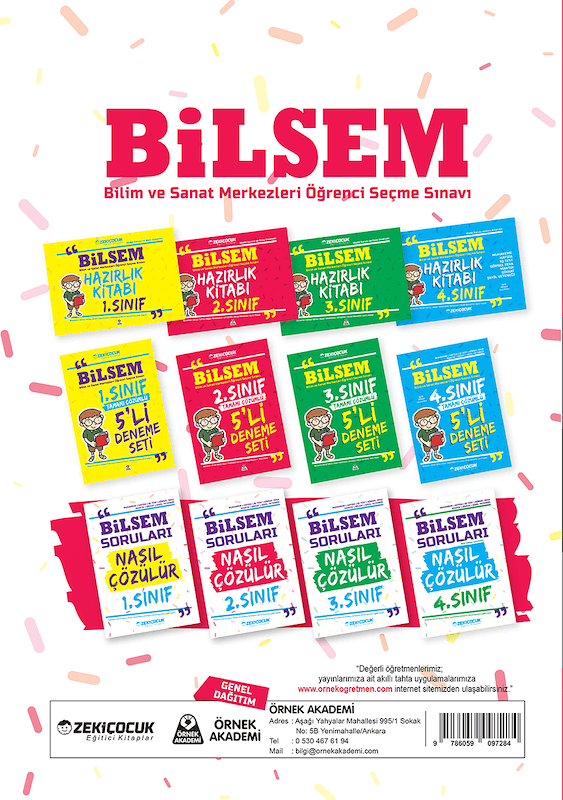 Zeki Çocuk 2. Sınıf Bilsem Hazırlık Seti 3 Kitap