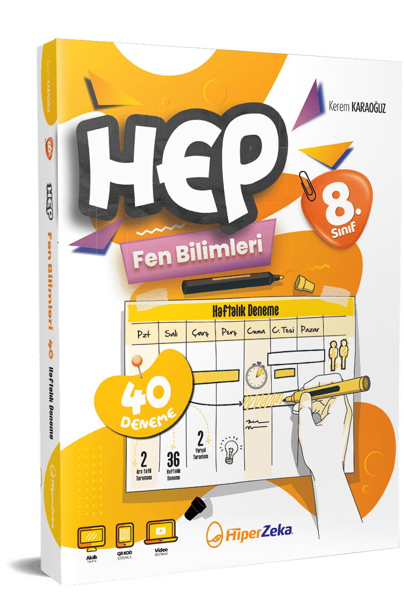 8. Sınıf HEP Fen Bilimleri Haftalık Deneme Föyleri