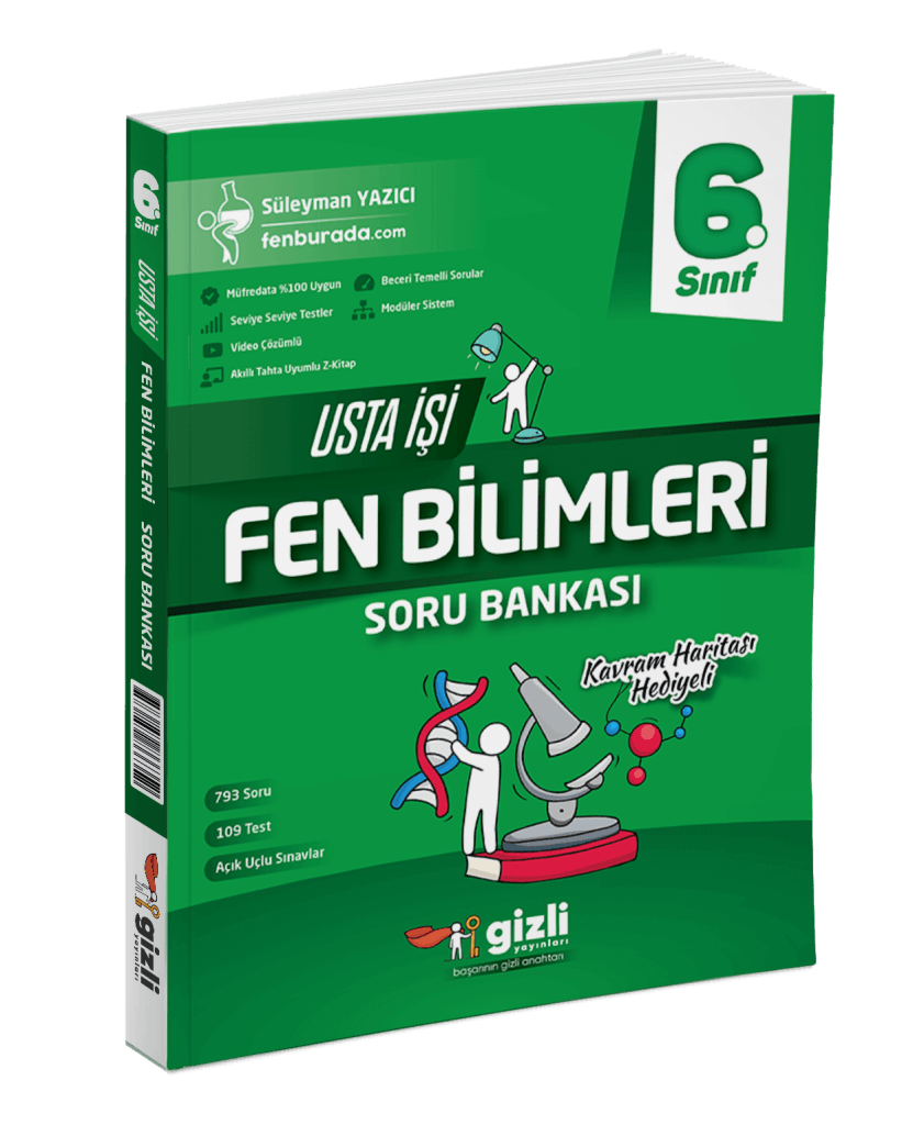 6. Sınıf Fen Bilimleri Usta İşi Soru Bankası