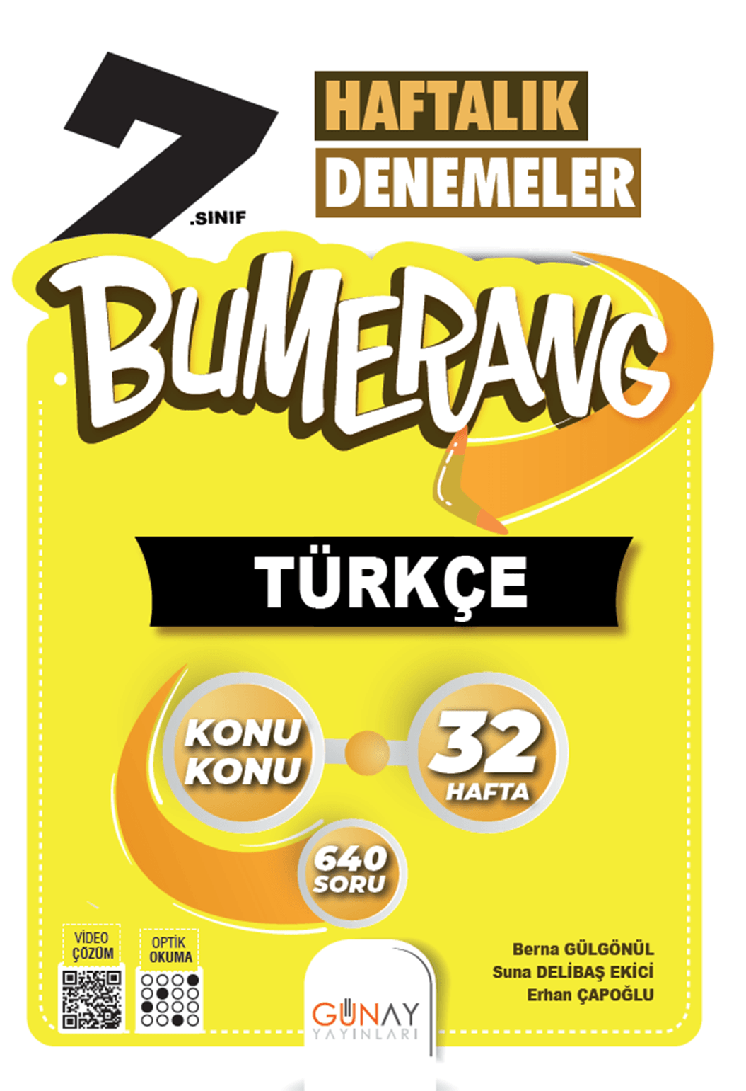 7. Sınıf Bumerang 32 Haftalık Türkçe Denemeleri
