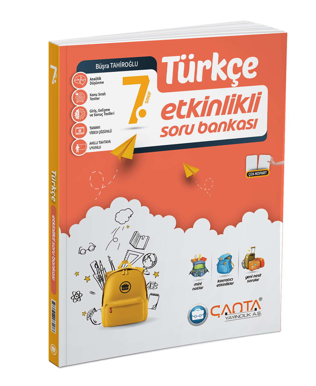 7. Sınıf Türkçe Etkinlikli Kazanım Soru Bankası Çanta Yayınları