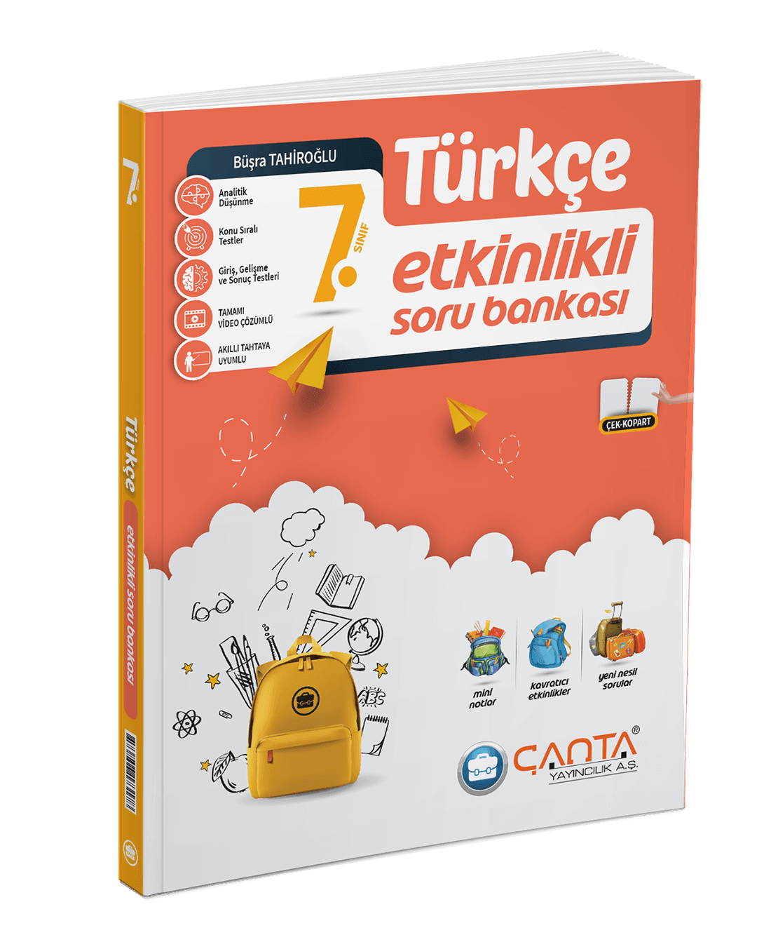 7. Sınıf Türkçe Etkinlikli Kazanım Soru Bankası Çanta Yayınları