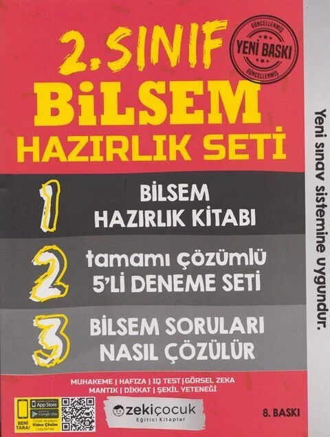 Zeki Çocuk 2. Sınıf Bilsem Hazırlık Seti 3 Kitap