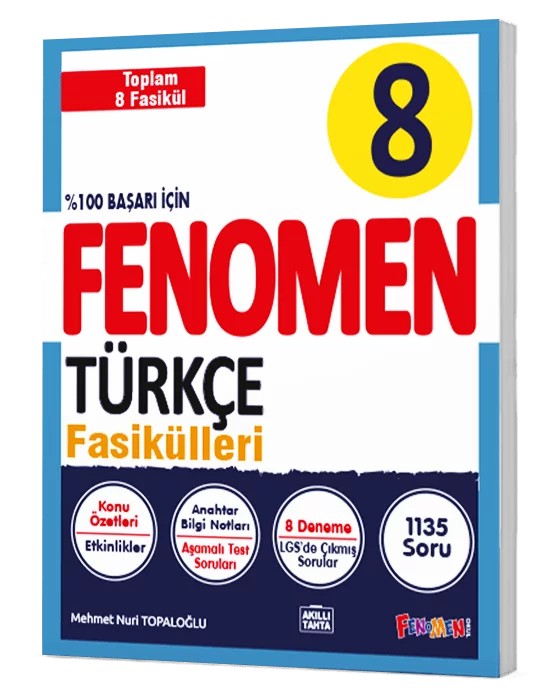 8. Sınıf Türkçe Fasikül Seti (1-2-3-4-5-6-7-8. Sayılar)