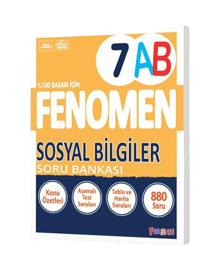 7. Sınıf Fenomen Sosyal Bilgiler A B Soru Bankası Fenomen Okul Yayınları