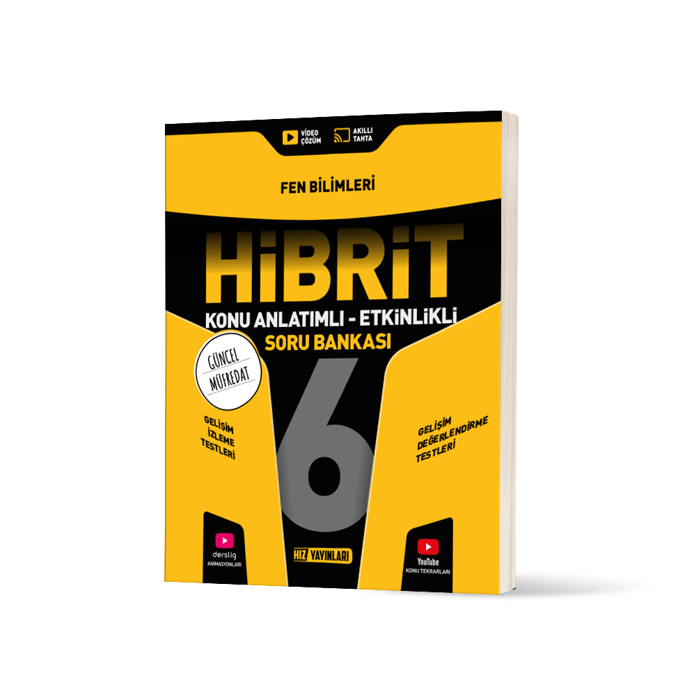 6. Sınıf Hız Hibrit Fen Bilimleri Konu Anlatımlı Etkinlikli Soru Bankası Hız Yayınları
