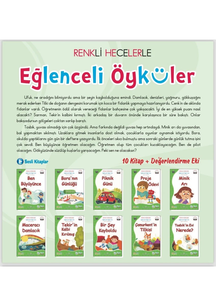 Renkli Hecelerle – Eğlenceli Öyküler – Poşetli 10 Kitap