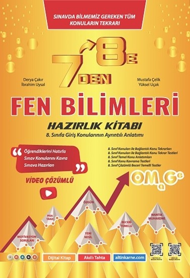 Omega 7 Den 8 E Lgs Fen Bilimleri Hazırlık Kitabı Nartest Yayınları