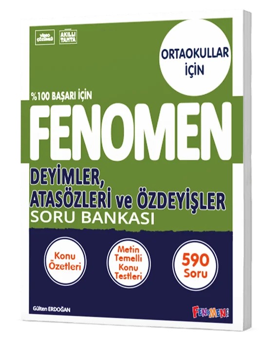 8. Sınıf Fenomen Deyimler Atasözleri Ve Özdeyişler Soru Bankası Fenomen Okul Yayınları