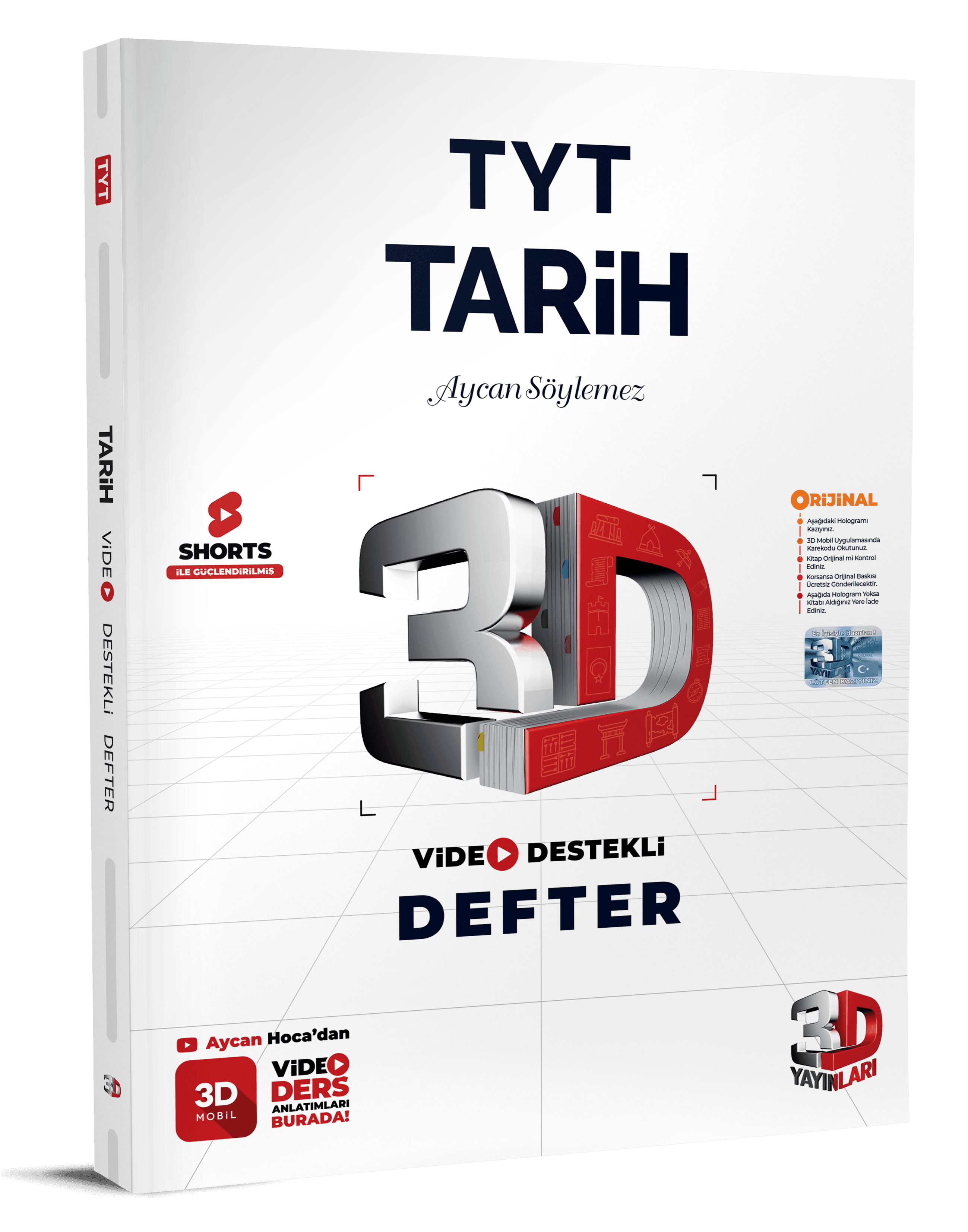 TYT 3D Tarih Video Destekli Defter
