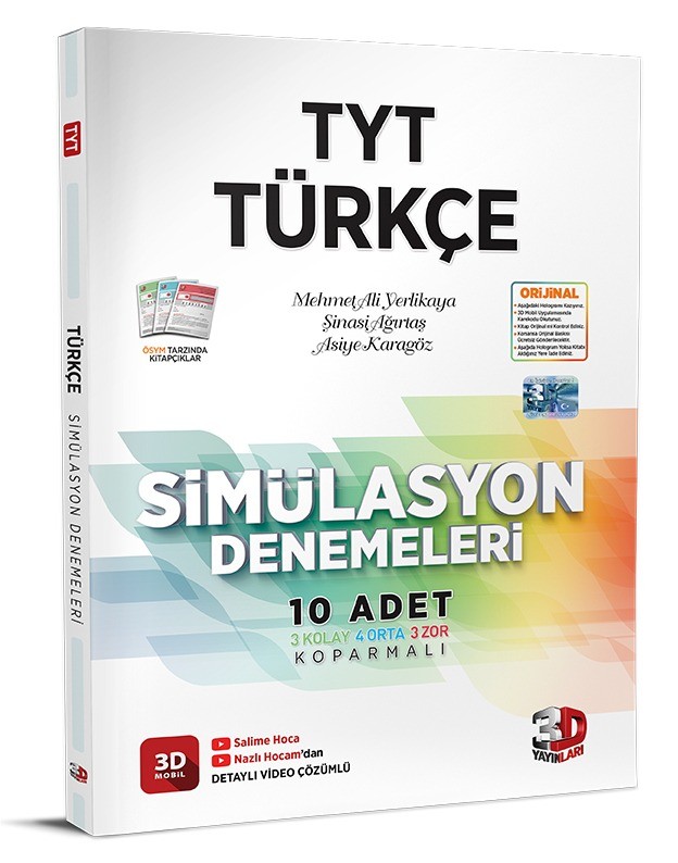 TYT 3D Simülasyon Türkçe Denemeleri