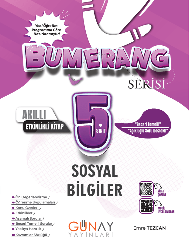 5. Sınıf Bumerang Etkinlikli Sosyal Bilgiler