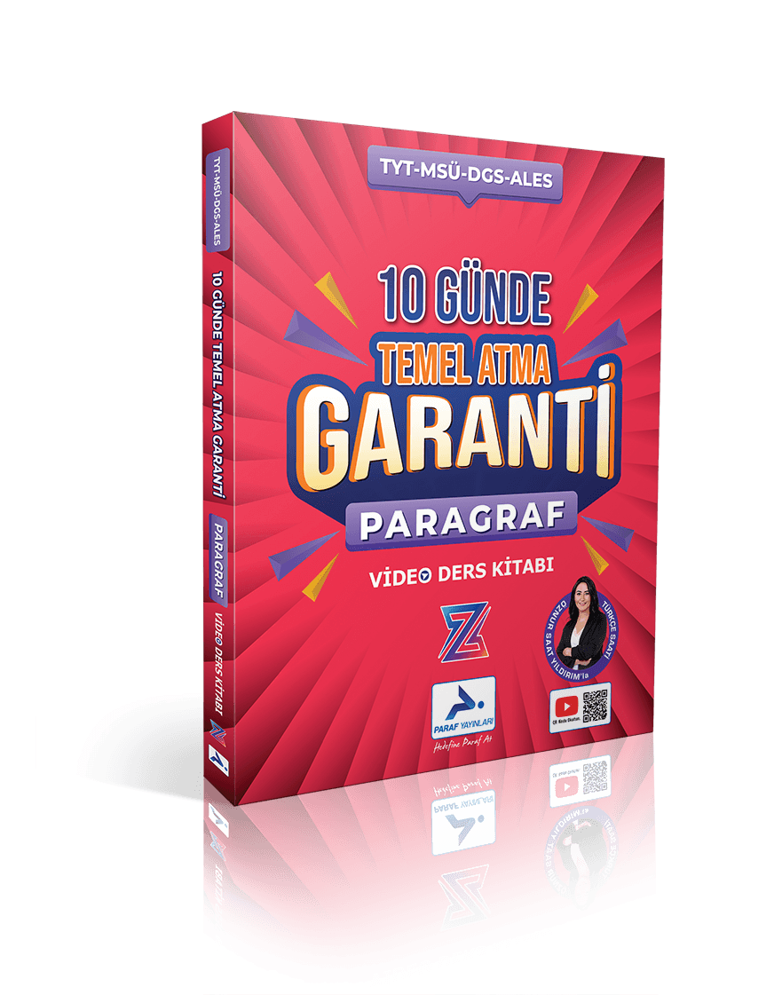 TYT Paragraf 10 Günde Temel Atma Garantili Video Ders Kitabı Paraf Z Takımı