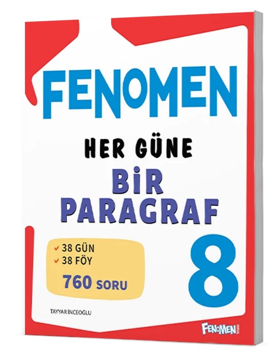 Fenomen 8. Sınıf Her Güne Bir Paragraf Fenomen Okul Yayınları