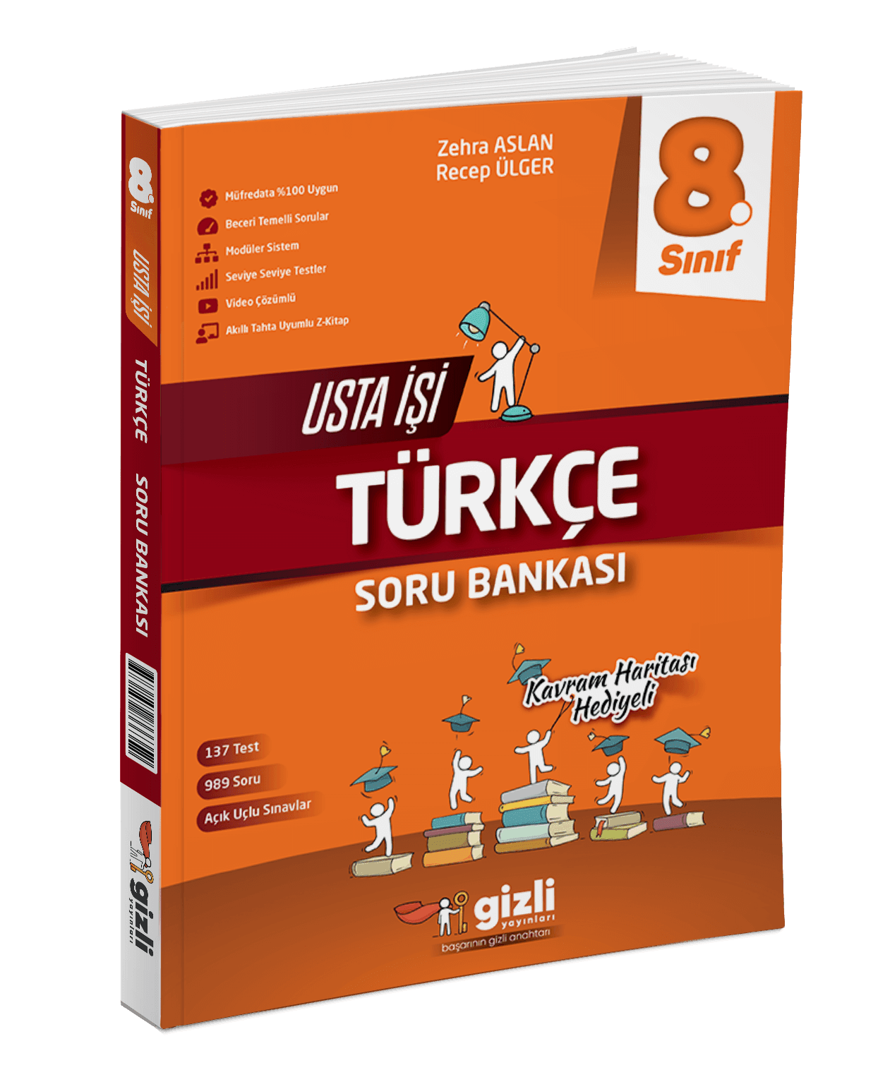 8.Sınıf LGS Türkçe Usta İşi Soru Bankası+Kavram Haritası Gizli Yayınları