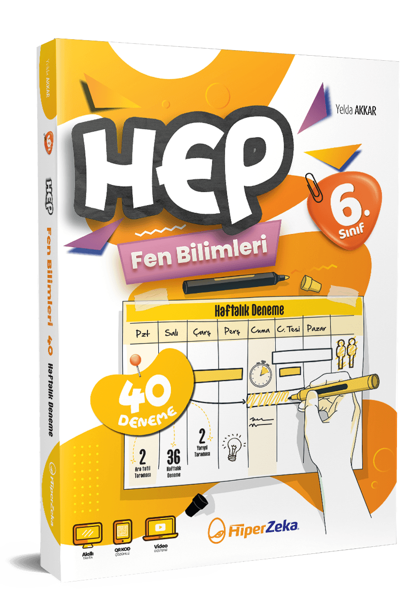 6. Sınıf HEP Fen Bilimleri Haftalık Deneme Föyleri