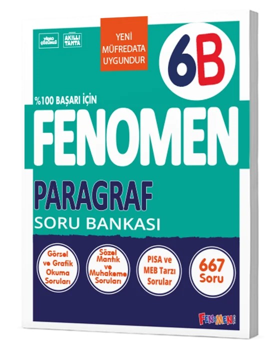 6. Sınıf Fenomen Paragraf B Soru Bankası Fenomen Okul Yayınları