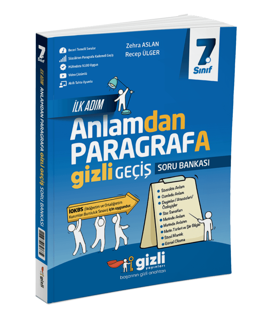 7. Sınıf İlk Adım Anlamdan Paragrafa Gizli Geçiş