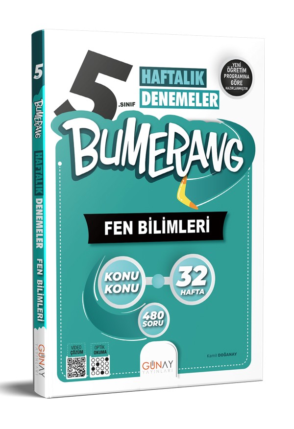 5. Sınıf Bumerang 32 Haftalık Fen Bilimleri Denemeleri