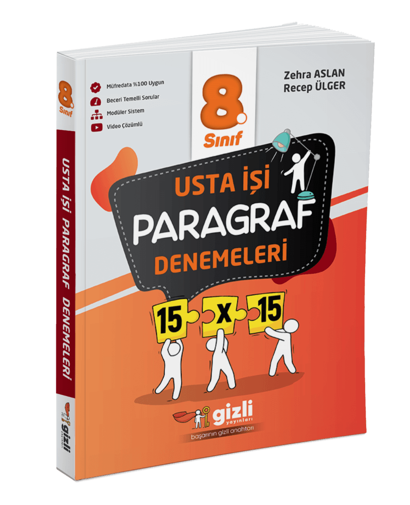 8. Sınıf LGS Usta İşi Paragraf Denemeleri Gizli Yayınları
