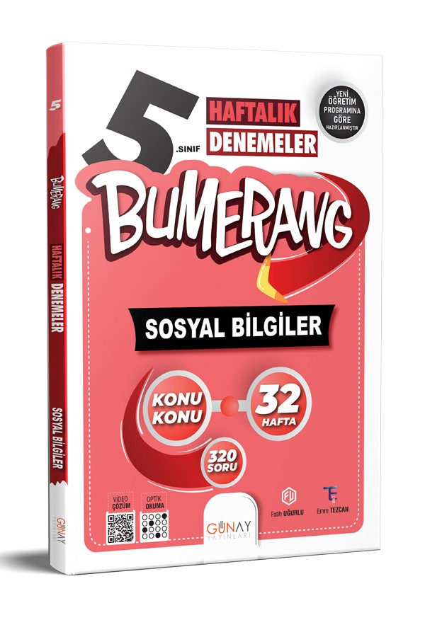 5. Sınıf Bumerang 32 Haftalık Sosyal Bilgiler Denemeleri