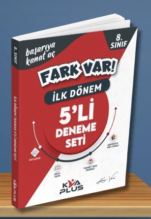 8. Sınıf Koray Varol İlk Dönem Fark Var 5'Li Deneme Seti