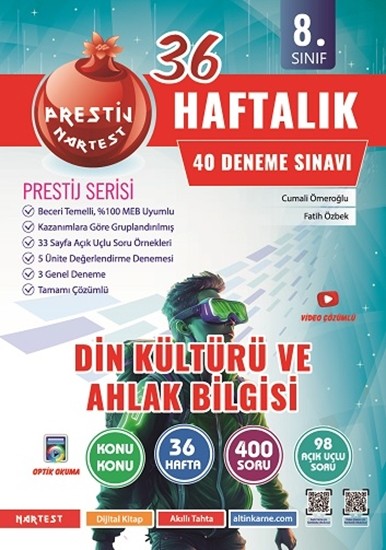 8. Sınıf Haftalık Din Kültürü Ve Ahlak Bilgisi Denemeleri