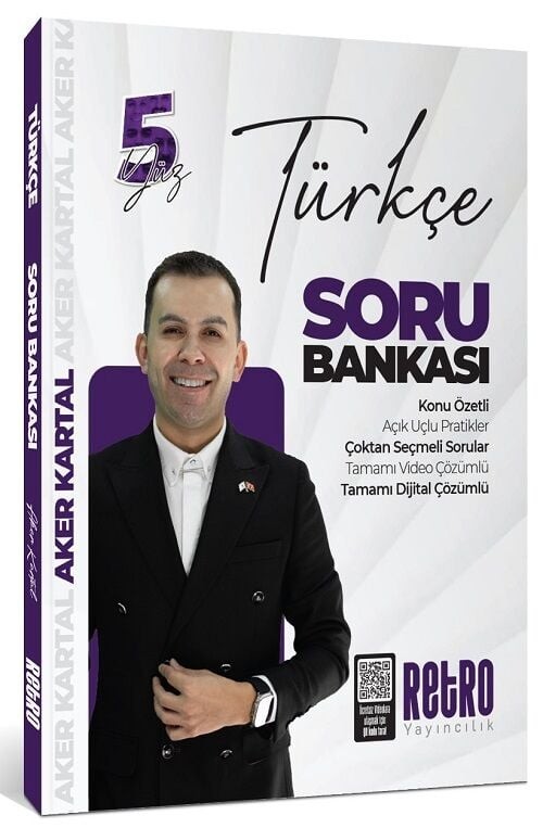 KPSS  Türkçe 5 Yüz Soru Bankası Çözümlü - Aker Kartal