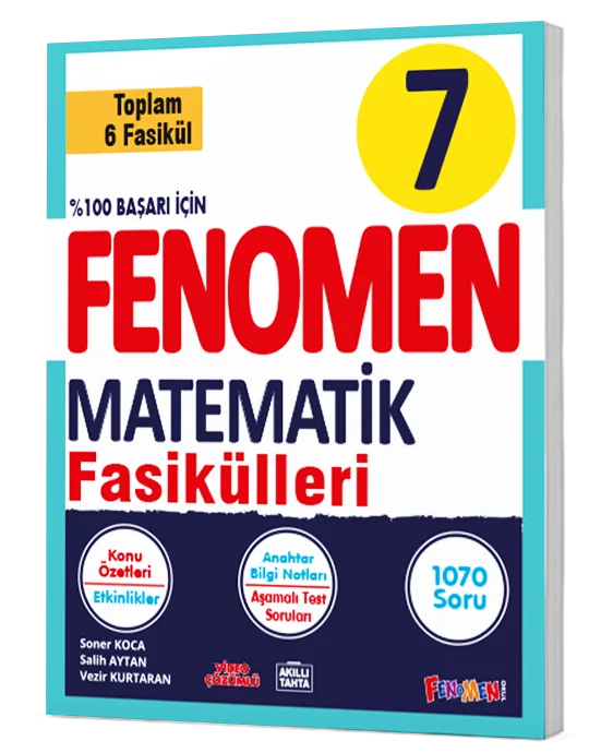 7. Sınıf Fenomen Matematik Fasikül Seti 1-2-3-4-5-6. Sayılar Fenomen Okul Yayınları