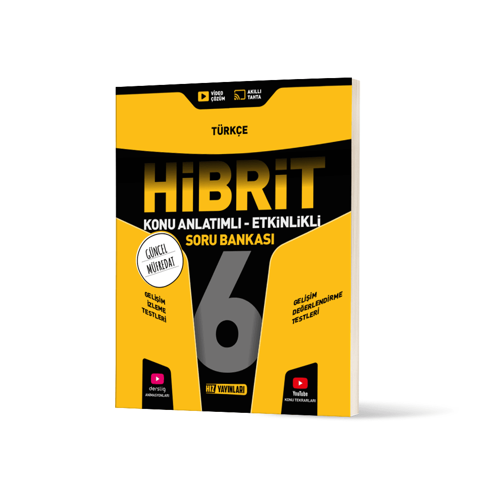 6. Sınıf Hız Hibrit Türkçe Konu Anlatımlı Etkinlikli Soru Bankası Hız Yayınları