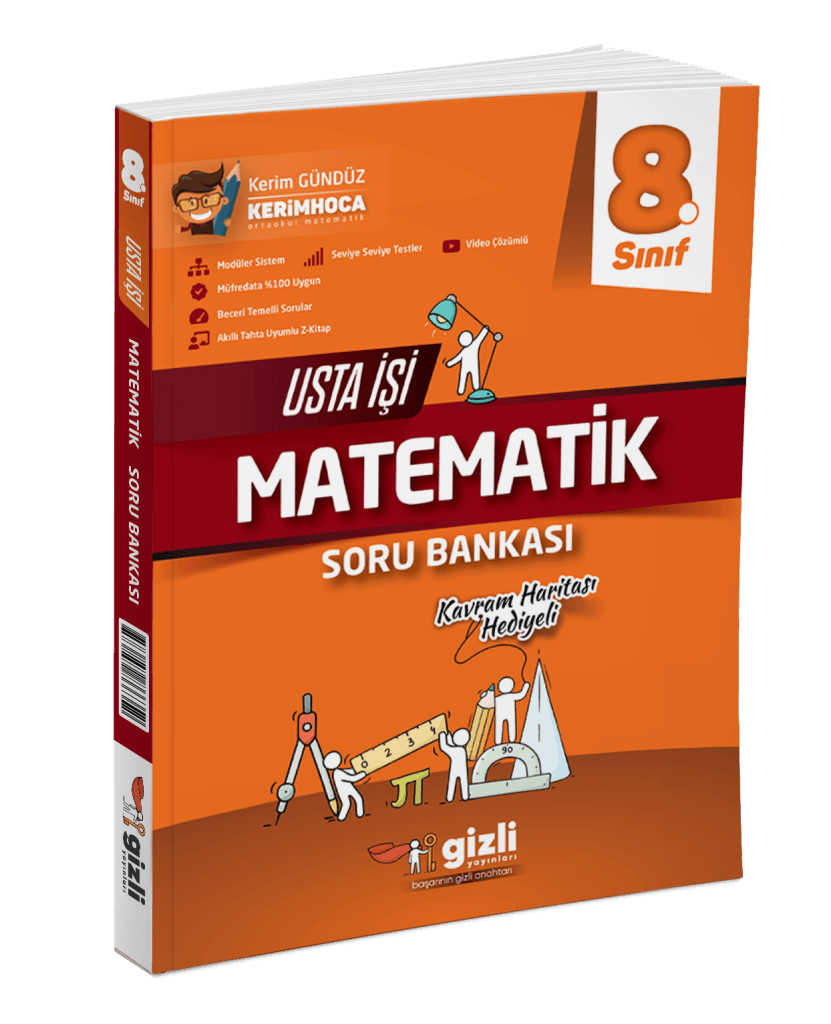 8.Sınıf LGS Matematik Usta İşi Soru Bankası+Kavram Haritası
