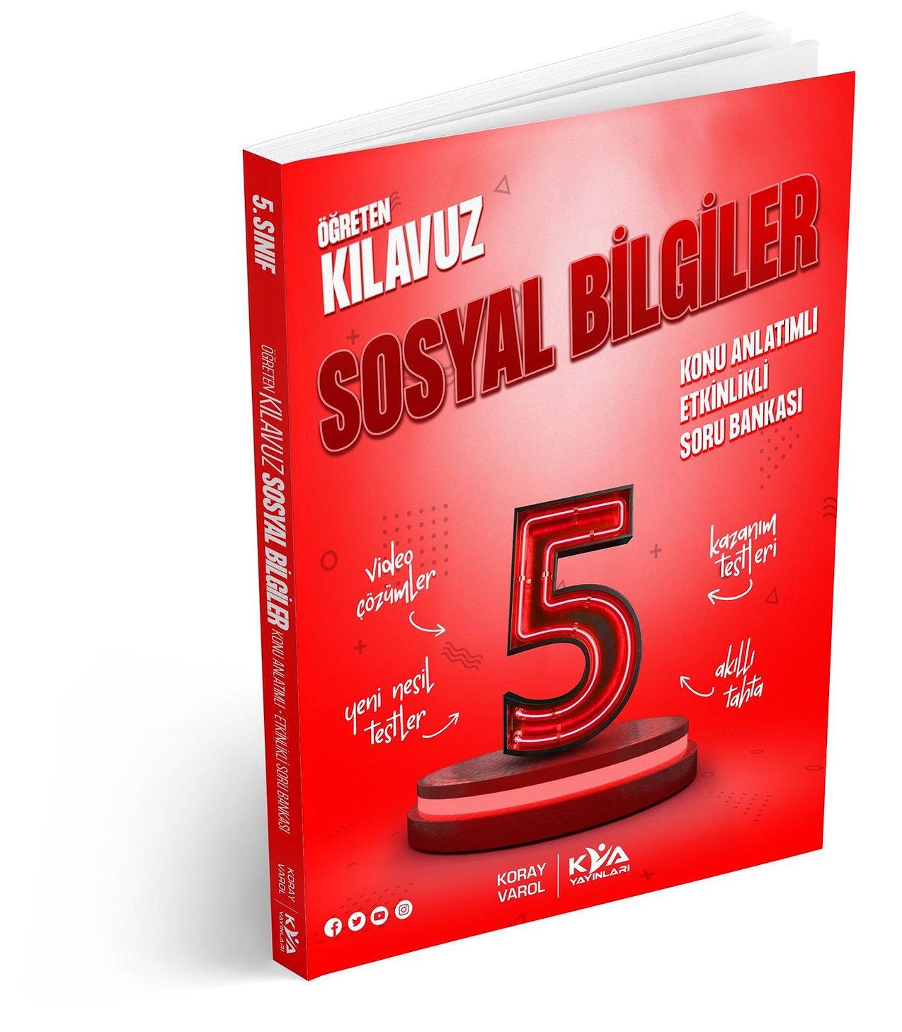 5. Sınıf Koray Varol Sosyal Bilgiler Öğreten Kılavuz Konu Anlatımlı Etkinlikli Soru Bankası KVA Koray Varol