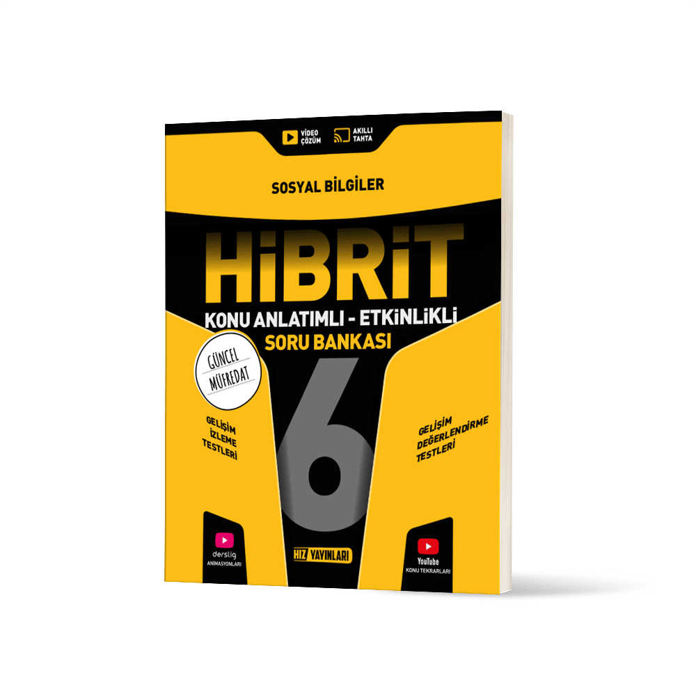 6. Sınıf Hız Hibrit Sosyal Bilgiler Konu Anlatımlı Etkinlikli Soru Bankası Hız Yayınları