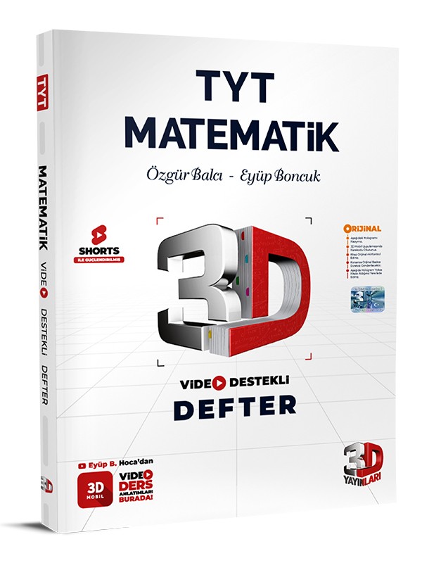 TYT 3D Matematik Video Destekli Defter